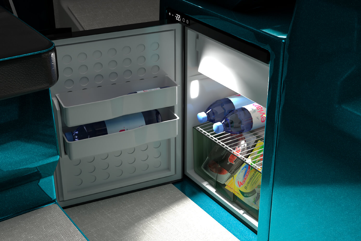 Конфгуратор для модели ONIX 850 CABIN Электрическая часть - Холодильник 65л
